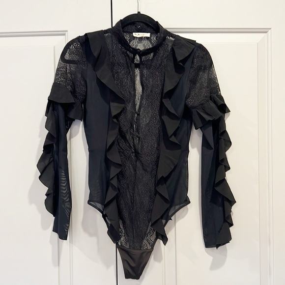 For Love & Lemons Skivvies Eva Lace Bodysuit - Picture 5 of 13